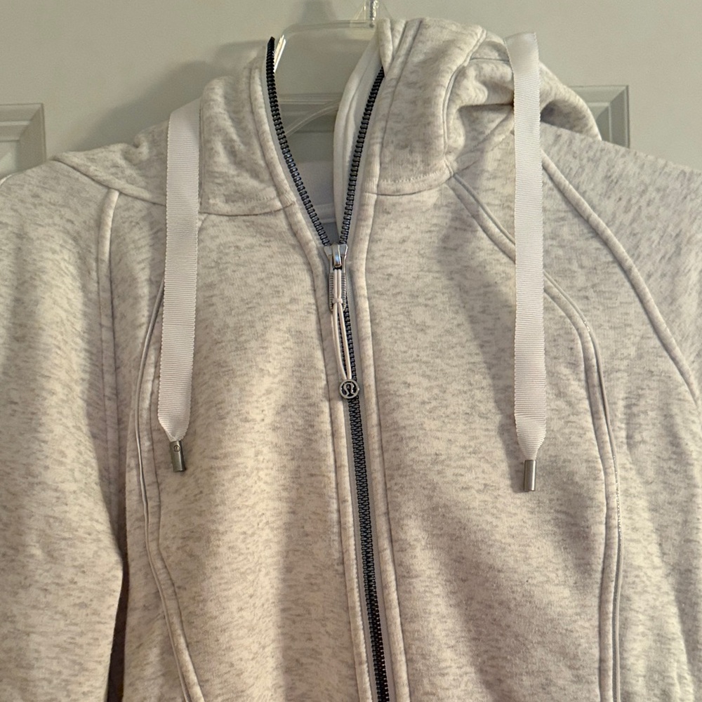 Lululemon Athletica White Zip-Up Jacket